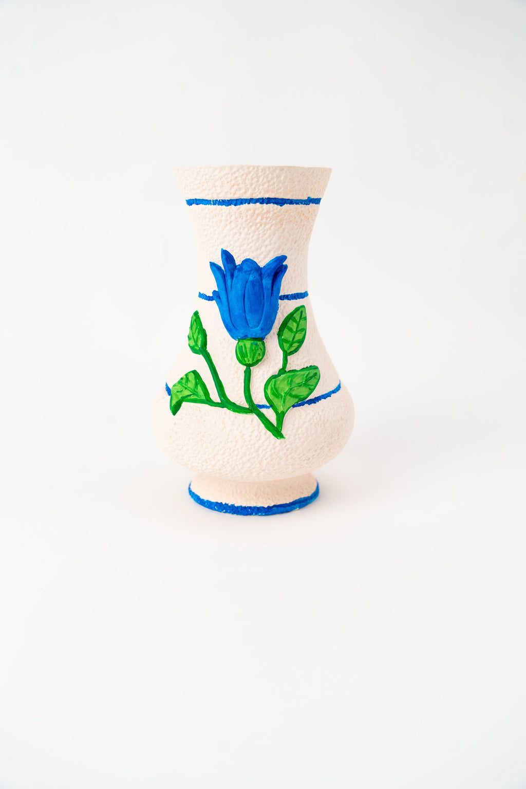 Jarra Flor Relevo blue